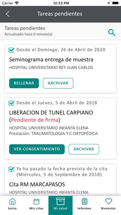Fundación Jimenez Díaz Captura de pantalla de la aplicación #5