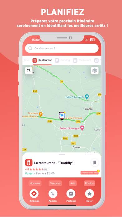 Truckfly: Resto routiers et plus Schermata dell'app #5