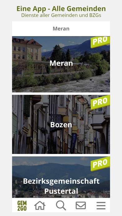 Gem2Go Südtirol Schermata dell'app #1