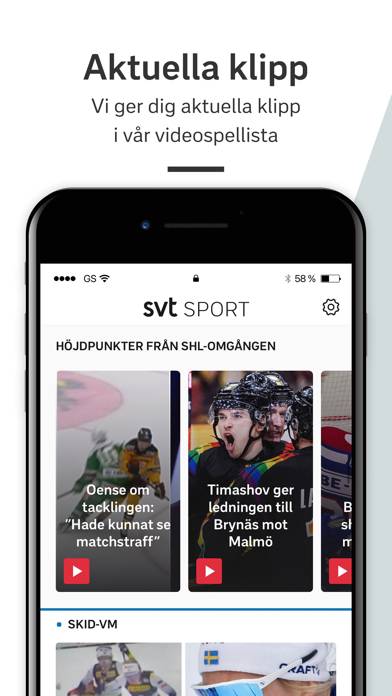 SVT Sport App preview #3