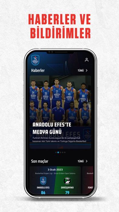 Anadolu Efes Spor Kulübü App screenshot #4