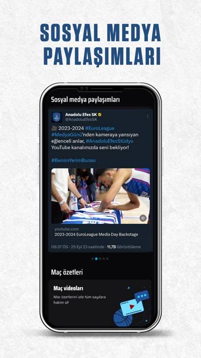 Anadolu Efes Spor Kulübü App screenshot #5
