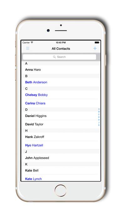 Private Contacts Pro Version App screenshot