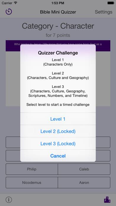 NWT Quizzer game screenshot
