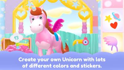 Unicorn Glitterluck Jump'n'Run App skärmdump #1