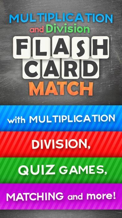 Multiplication and Division Math Flashcard Match Games for Kids in 2nd and 3rd Grade Captura de pantalla de la aplicación #1