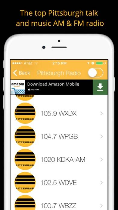 Pittsburgh GameDay Radio for Steelers Pirates Pens App screenshot