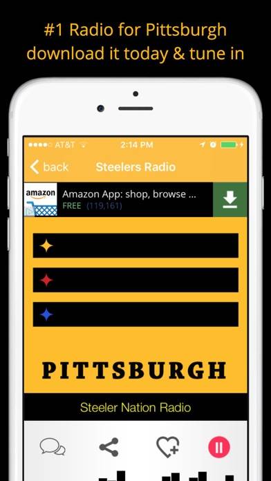 Pittsburgh GameDay Radio for Steelers Pirates Pens App screenshot