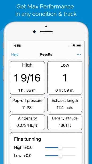 Jetting for IAME kart engines Captura de pantalla de la aplicación #1