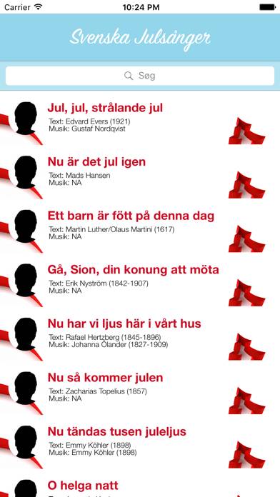 Svenska Julsånger App skärmdump #2