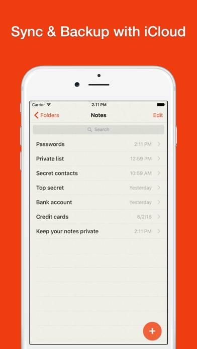 Lock Notes Pro App screenshot #2