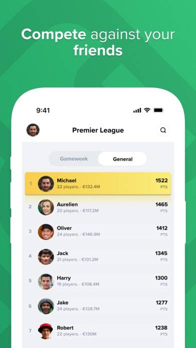 Mister Fantasy: Manager fútbol captura de pantalla del juego