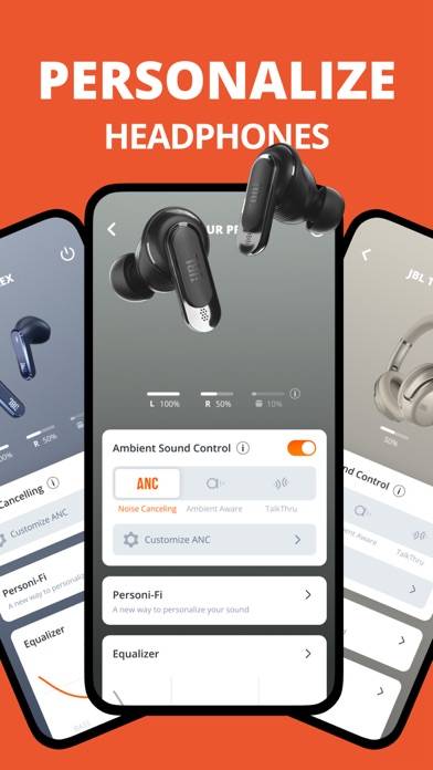 JBL Headphones Schermata dell'app #2