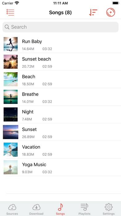 Cloud Music Player App screenshot #5