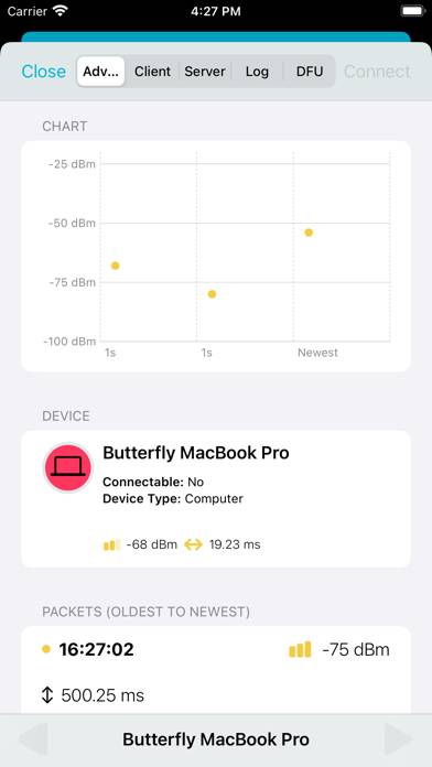 nRF Connect for Mobile capture d'écran