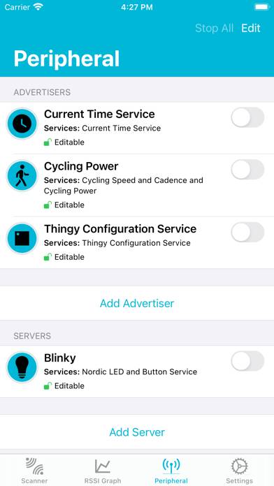 NRF Connect for Mobile Capture d'écran de l'application