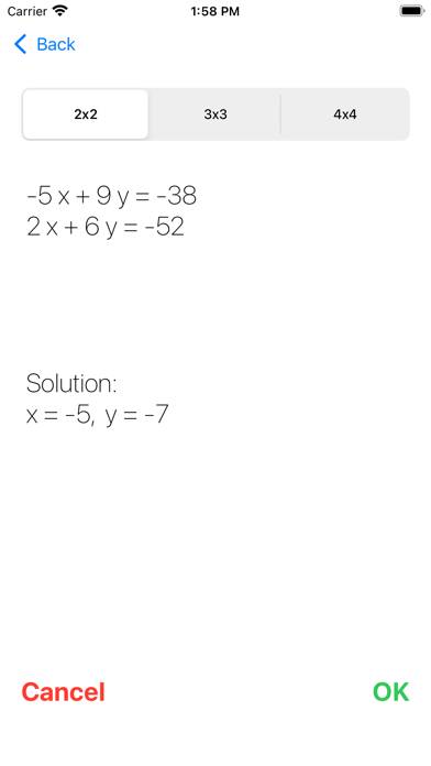 Systems Of Equations Schermata dell'app #1