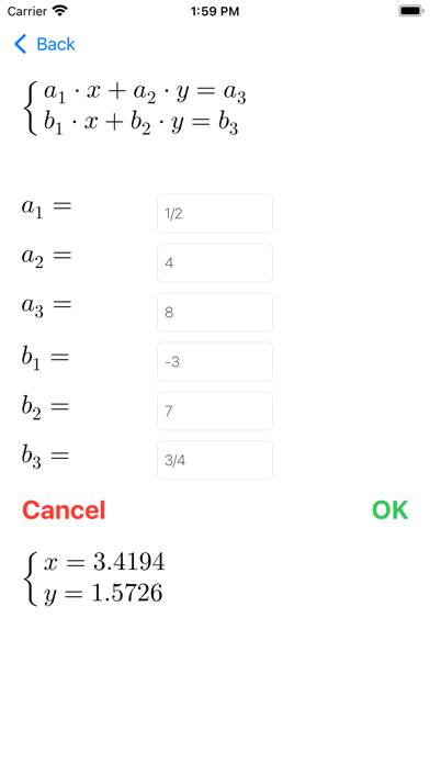 Systems Of Equations Schermata dell'app #4