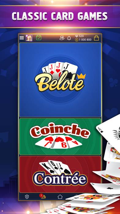 VIP Belote game screenshot