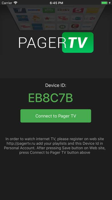Pager TV Captura de pantalla de la aplicación #1