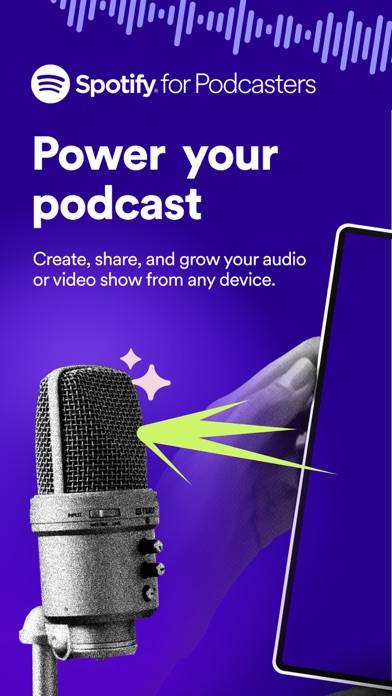 Spotify for Podcasters App skärmdump #1