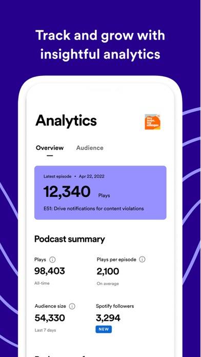 Spotify for Podcasters App screenshot #6