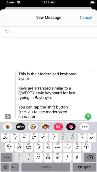 Baybayin Keyboard Captura de pantalla de la aplicación #2