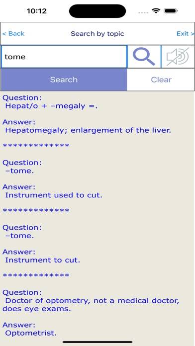 Medical Terminology By Topics App screenshot #5