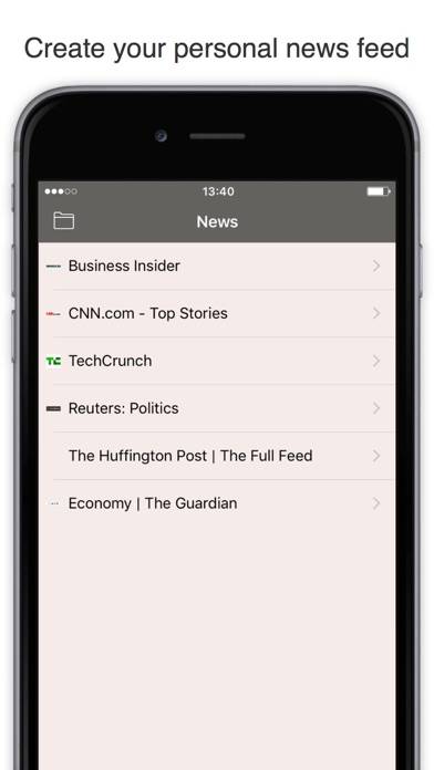 RSS Watch: Your RSS Feed Reader for News & Blogs Captura de pantalla de la aplicación #1