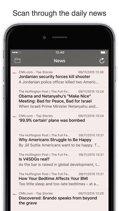 RSS Watch: Your RSS Feed Reader for News & Blogs Captura de pantalla de la aplicación #2
