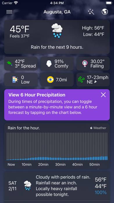 Forecast Bar Captura de pantalla de la aplicación #1