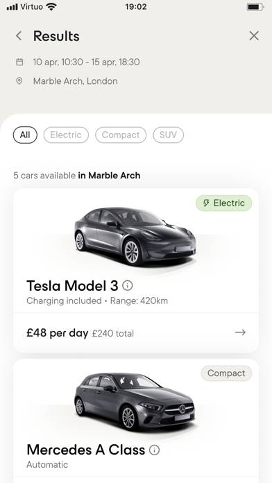 Virtuo: hassle-free car rental App screenshot #1