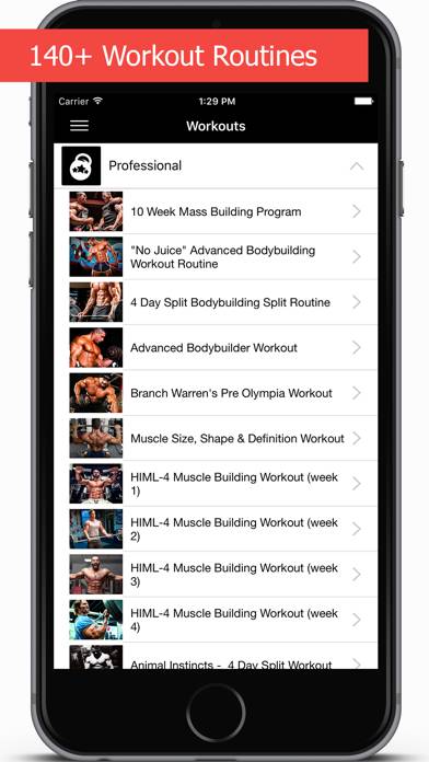 GymApp Pro Workout Log Captura de pantalla de la aplicación