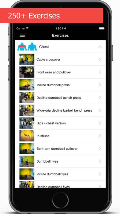 GymApp Pro Workout Log Captura de pantalla de la aplicación