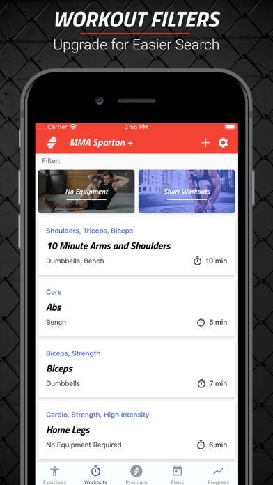 MMA Spartan Workouts Pro Schermata dell'app #2