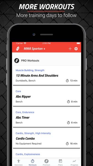 MMA Spartan Workouts Pro Schermata dell'app #4