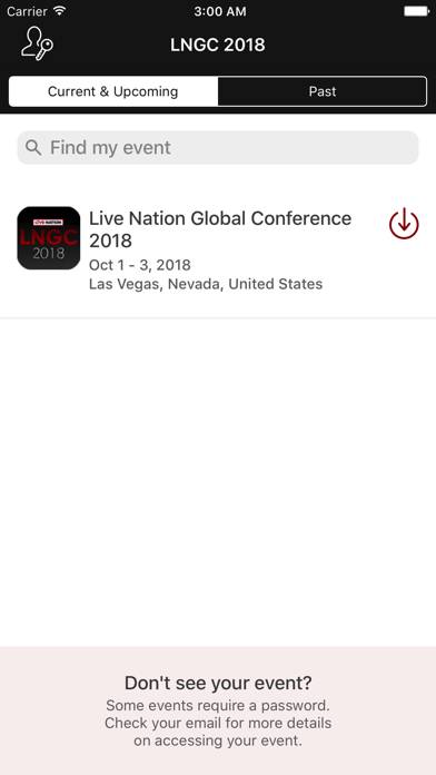 Live Nation Global Conference Schermata dell'app #2