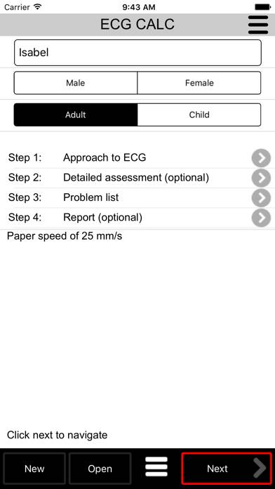 Ecg Calc Captura de pantalla de la aplicación #1