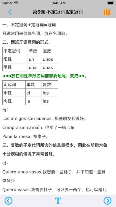 西班牙语语法 -现代西语基础 App screenshot #2