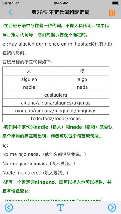 西班牙语语法 -现代西语基础 App screenshot #3