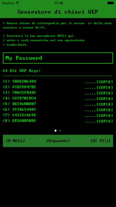 Generatore di WiFi Password Pro - chiave WEP screenshot