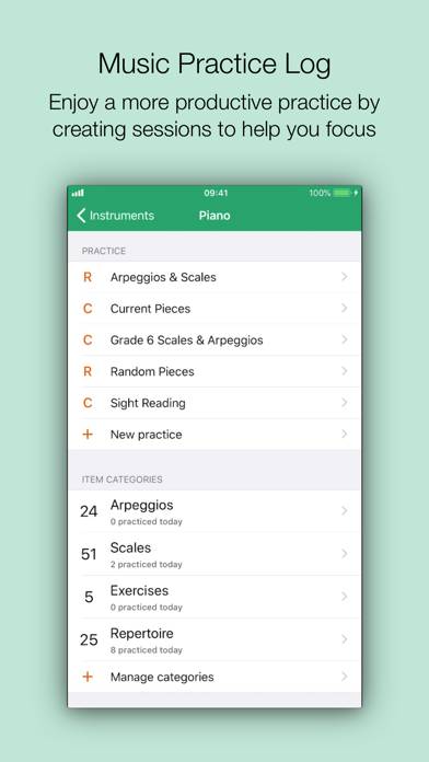 Music Practice Log App-Screenshot #1