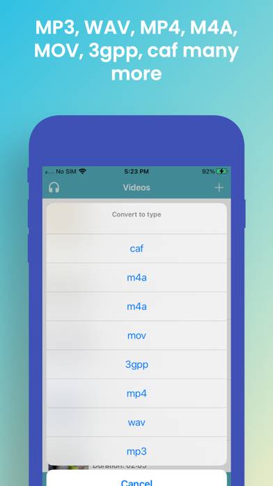 Video to mp3 converter no cap App-Screenshot #3