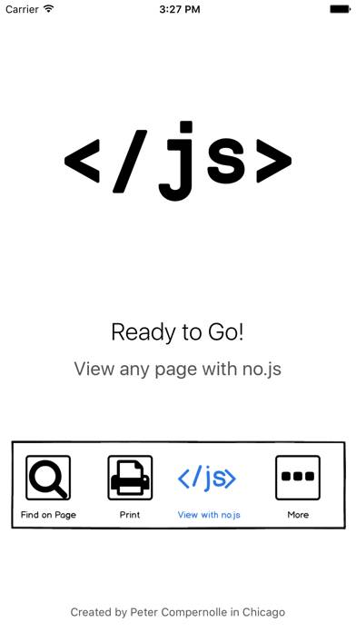 No JS App screenshot #2