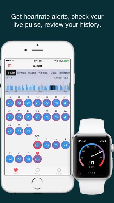 HeartWatch: Heart Rate Tracker App skärmdump #1