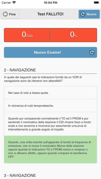 Quiz PPL(A) Italiano Schermata dell'app