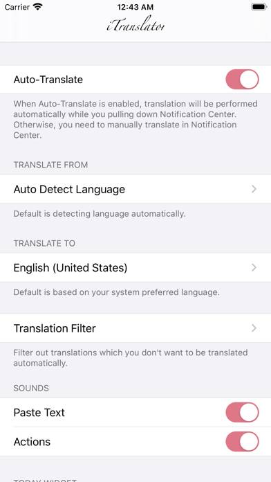 ITranslator Widget 2 Schermata dell'app #4