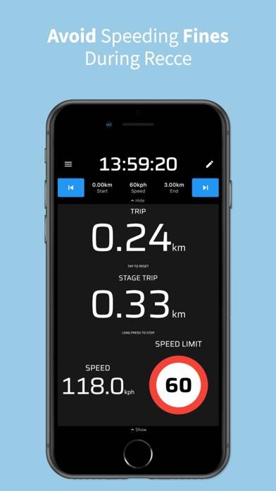 Rally Tripmeter App-Screenshot #4