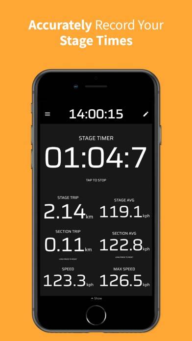 Rally Tripmeter App-Screenshot #5