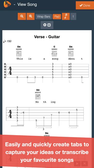 Guitar Notepad Capture d'écran de l'application #1